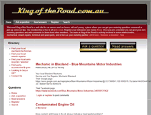 Tablet Screenshot of kingoftheroad.com.au
